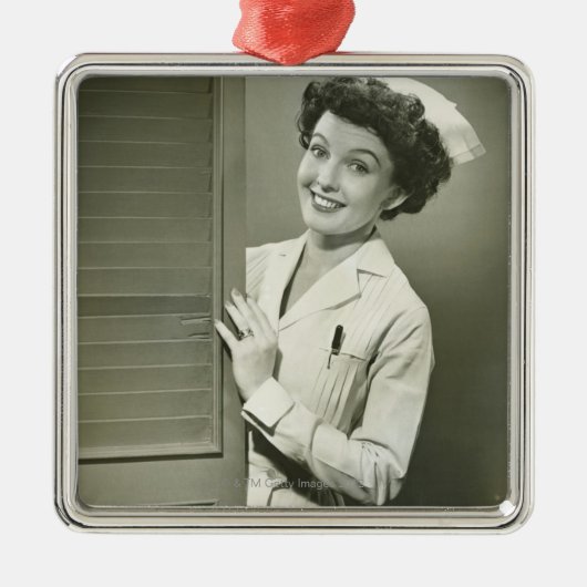 のぞくナース メタルオーナメント (正面)