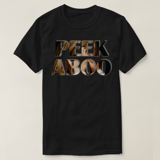 のぞく Tシャツ (デザイン正面)