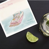 のたった今結婚しました結婚船 スタンダードカクテルナプキン