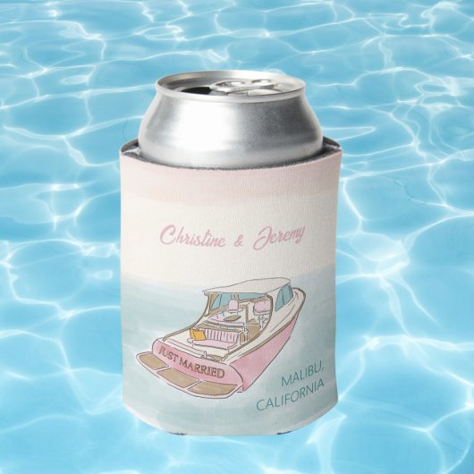 のたった今結婚しました結婚船 缶クーラー