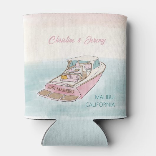 のたった今結婚しました結婚船 缶クーラー (裏面)