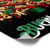 のためにイタリアンブオンナターレパスタのクリスマスツリークリスマス ポスター (角)