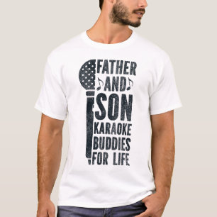 のためにカラオケ歌手の父と息子のカラオケ仲間 Tシャツ