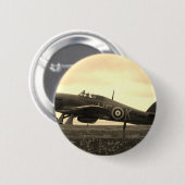 のために先を争う戦闘機は出発します 缶バッジ (正面&裏面)