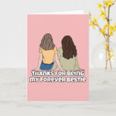 のために彼女のおもしろいフォーエバーベスティフレンド誕生日カード カード (黄色い花)