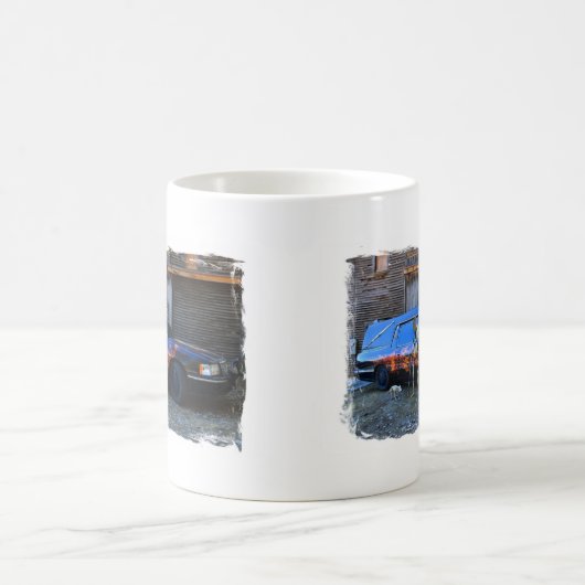 ~のために死ぬ乗り物 コーヒーマグカップ (中央)