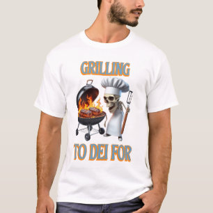 ~のために苦闘する骨組みシェフ Tシャツ