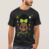 のために黒人のアフロのアメリカの人形の子の女の子と女性 Tシャツ (正面)