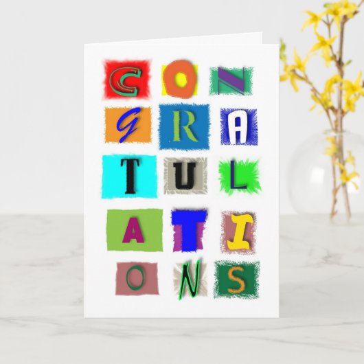 のためのお祝いは引き起こります カード (黄色い花)