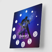 のための数を用いるダンサーの時計ダンサー スクエア壁時計 (傾斜)