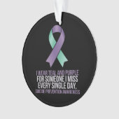 ～のための自殺防止認識度救済 オーナメント (正面)