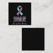 ～のための自殺防止認識度救済 スクエア名刺 (正面/裏面)