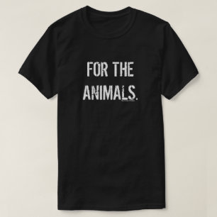 のため動物のワイシャツ(黒) Tシャツ