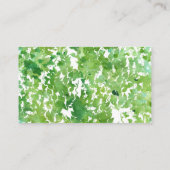 のつるつる植物グ結婚リーナリーのギフト登録カード エンクロージャーカード (裏面)