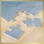 のつるクリスマスターコイズティール（緑がかった色）バウブル –  ジグソーパズル