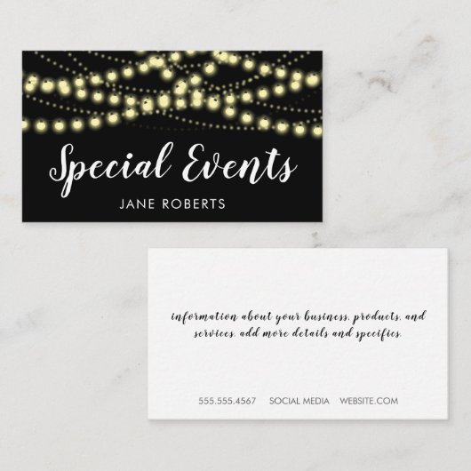 のつる光 名刺 (正面/裏面)