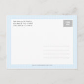 のつる写真誕生発表 – 男の赤ちゃん 案内ポストカード (裏面)