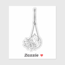 のつる多肉質ステッカー シール