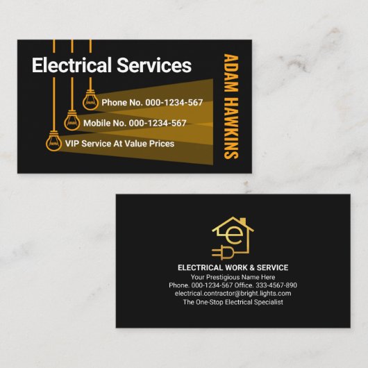 のつる球体光線 名刺 (正面/裏面)