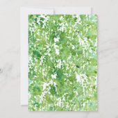 のつる緑の結婚式招待状 招待状 (裏面)