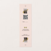 のつる赤面ブレスレット表示価格ラベルQR 名刺 (外部フラット)