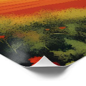 のどかなトスカーナ地方の夕暮れ ポスター (コーナー)