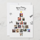 のどかなファミリーフォトクリスマスツリーファーム シーズンカード (正面)