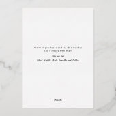 のどかなホリデーの写真 箔シーズンカード (裏面)