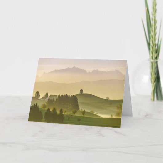 のどかな景色|スイス連邦共和国、Säntis カード (正面)