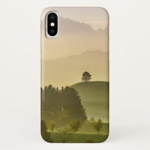 のどかな景色 スイス連邦共和国、Säntis iPhone X ケース
