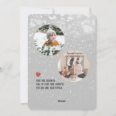 のどかな森のムース一家　降雪 シーズンカード (裏面)