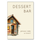 のどかな水彩ログハウス テーブルナンバー (裏面)