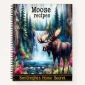 のどかな滝でムースする ノートブック (正面)