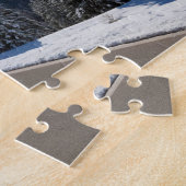 のどかな空の道のthrugh冬の景色、2 ジグソーパズル (側面)