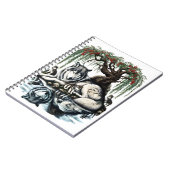 のどかな自然に囲まれたオオカミ一家のオアシス ノートブック (左側)