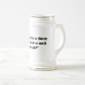 のどが渇いたステイン ビールジョッキ (正面右)