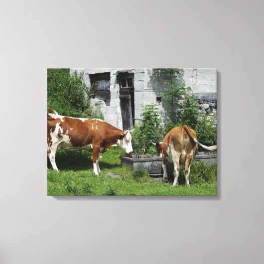 のどが渇いたフレックヴィエ キャンバスプリント (正面)