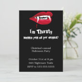 のどが渇いたヴァンパイア ハロウィンパーティーの招待状 招待状 (スタンド正面)