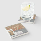 のどが渇いた修道士、アシェヴィル、渇いた修道士 ストーンコースター (横)