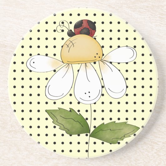 のどが渇いた甘く小さいてんとう虫の驚かせること コースター (正面)