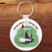 のどが渇いた研究所 キーホルダー (正面)