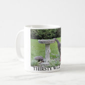 のどが渇いた野生のトルコ コーヒーマグカップ (正面左)