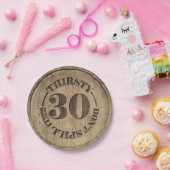 のどが渇いた30枚の紙皿 ペーパープレート (パーティー)