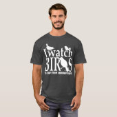 のどが詰まるから保は鳥を見る Tシャツ (正面フル)