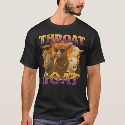 のどごちそうヤギ Tシャツ (正面)