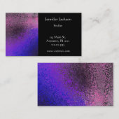 のどによって槌で打たれる金属の名刺 名刺 (正面/裏面)