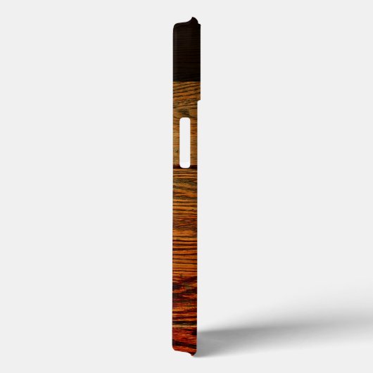 のどによって油をさされる木製の板のパーソナライズなカスタム Case-Mate iPhoneケース (裏面 / 右)