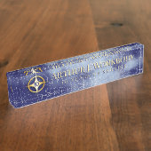 のどによって老化させる石造りの従業員記念日のネームプレート デスクネームプレート (側面)