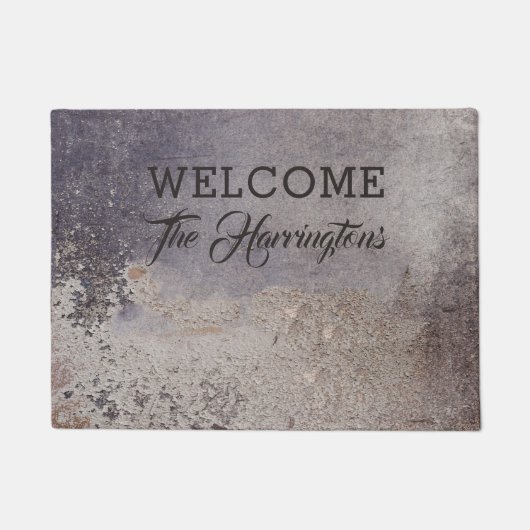 のどによって腐食される金属のカスタムな文字のドア・マット ドアマット (正面)