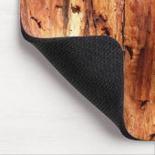 のどによって風化させる木製の下見張りの素朴でカスタムなマウスパッド マウスパッド (コーナー)